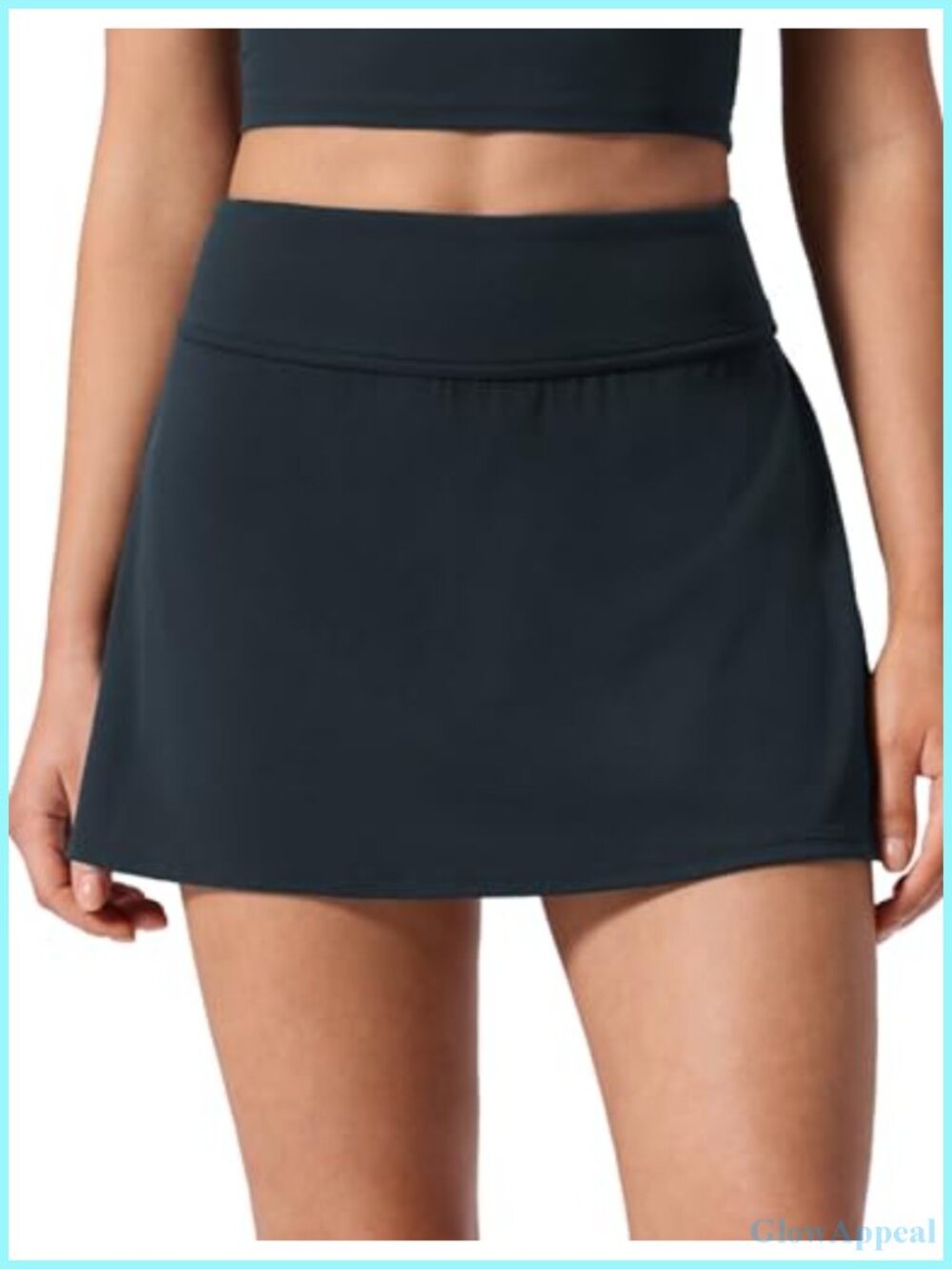High Waisted Pleated Back Tennis Skirt Active A-Line